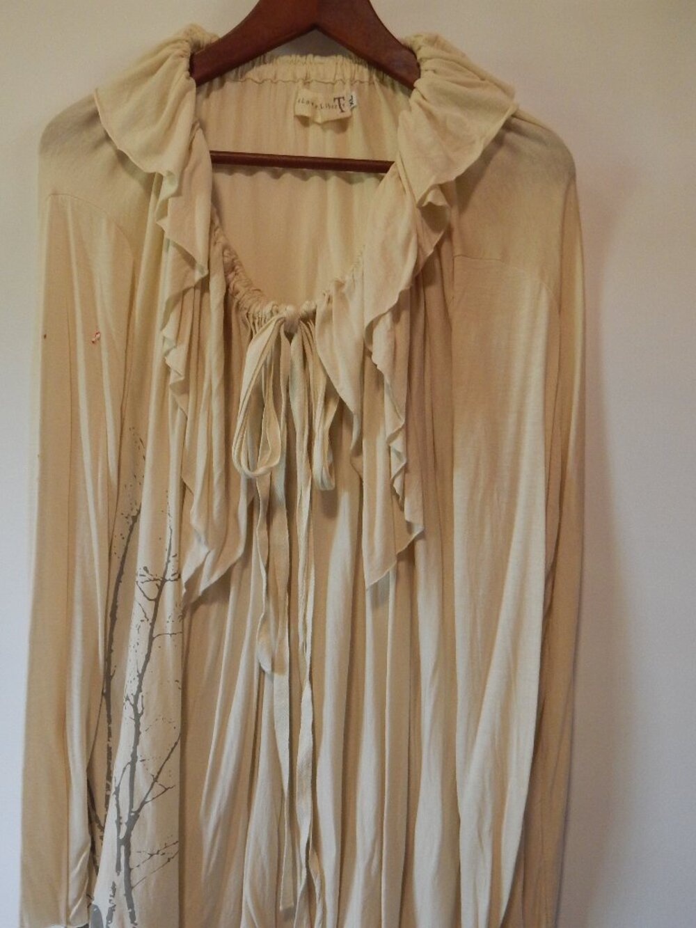 4 Love And Liberty/Johnny Was Draped Tree Motif Cardigan XL